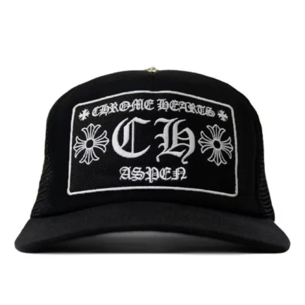 Chrome Hearts CH Aspen Exclusive Trucker Hat – Black