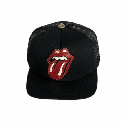 Chrome Hearts x Rolling Stones Leather Patch Trucker Hat